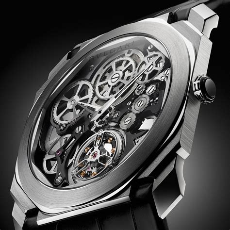 tourbillon skeleton watch